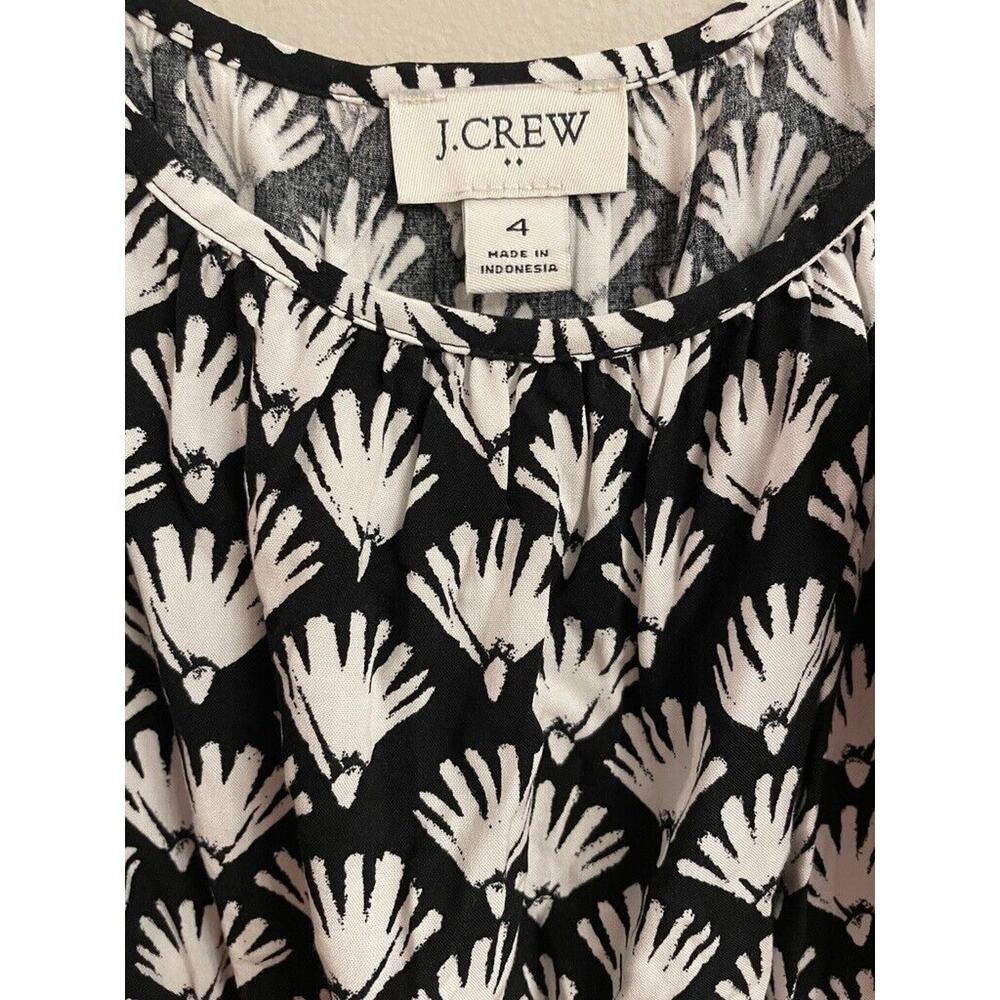 J.CREW Women Beautiful‎ Curved Ruffle Hem Midi Dress Lightweight Size 4 MSRP $98 - Picture 4 of 10